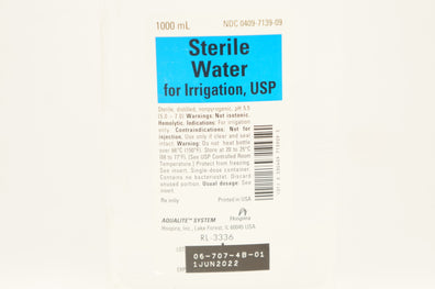 Aqualite RL-3336 Sterile Water for Irrigation USP 1000ml